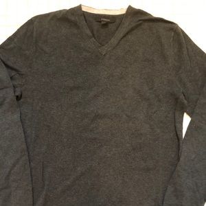 EUC Express V-neck sweater. Dark gray. Size S.